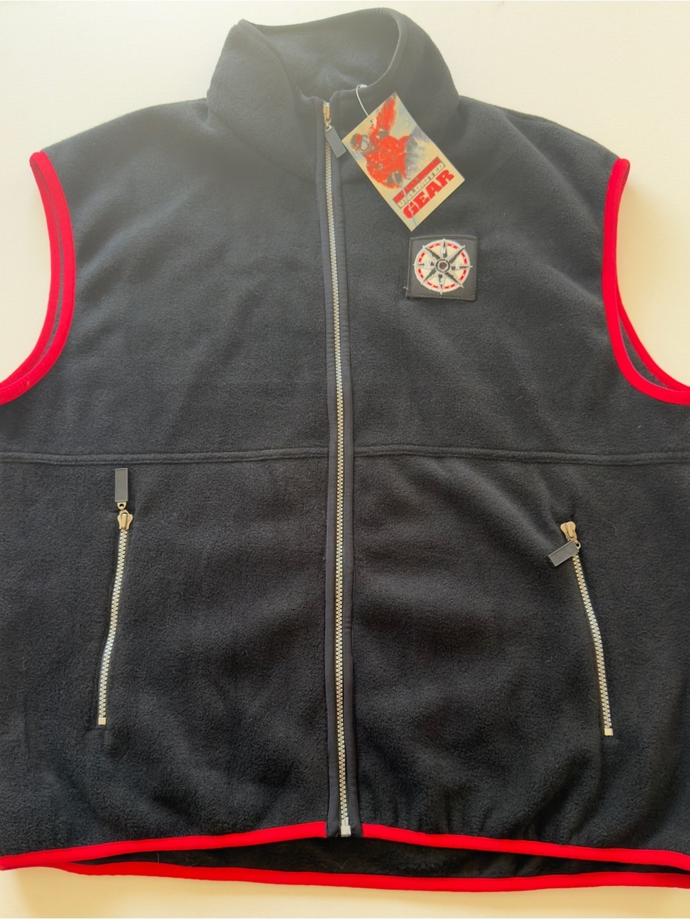 Men's Vintage 1990s Marlboro Unlimited Gear Fleece Vest Mens XL (KB10)